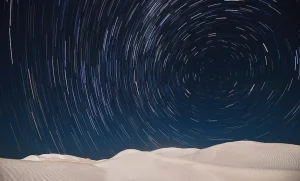 Pinnacles at night
