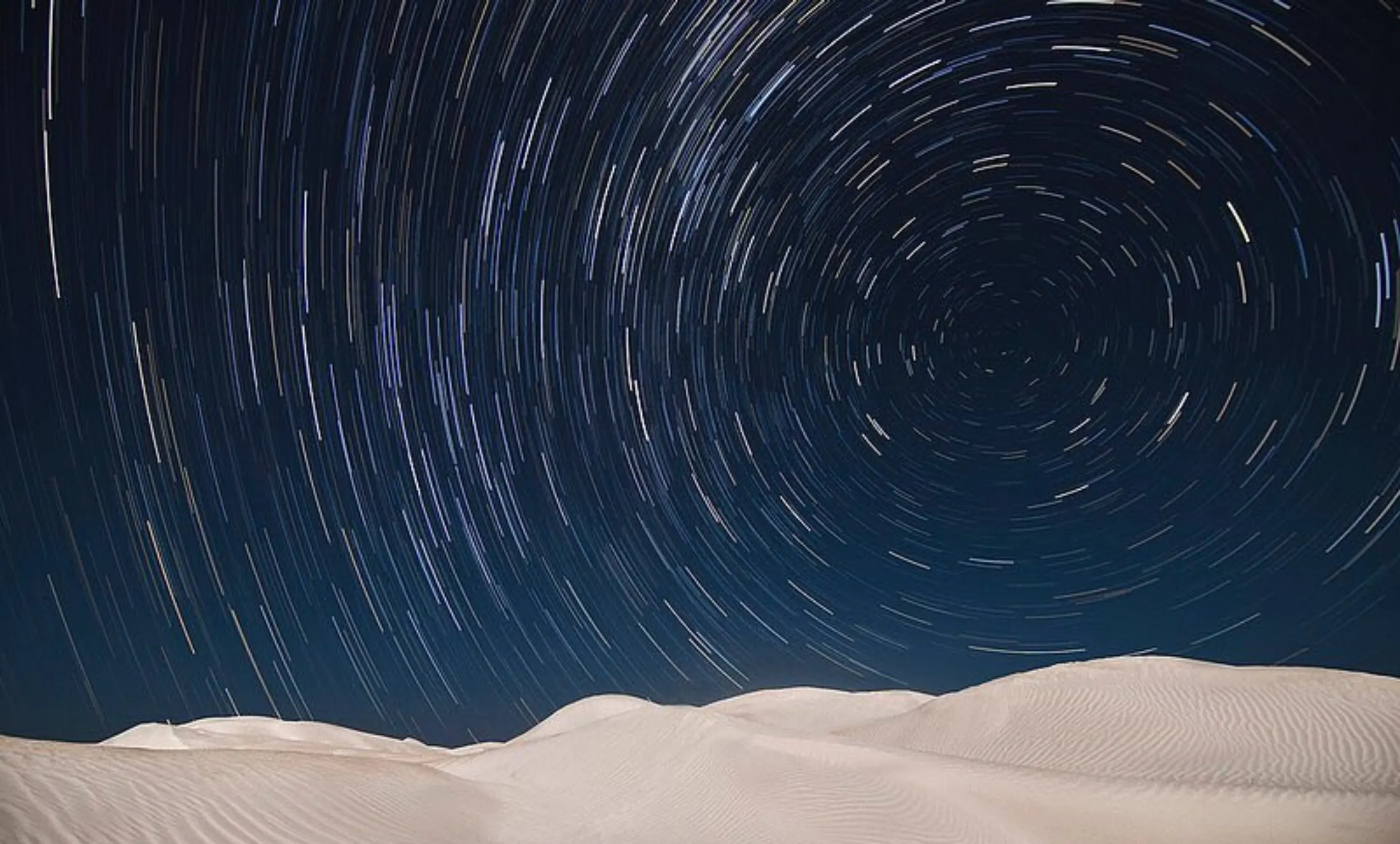 Pinnacles at night