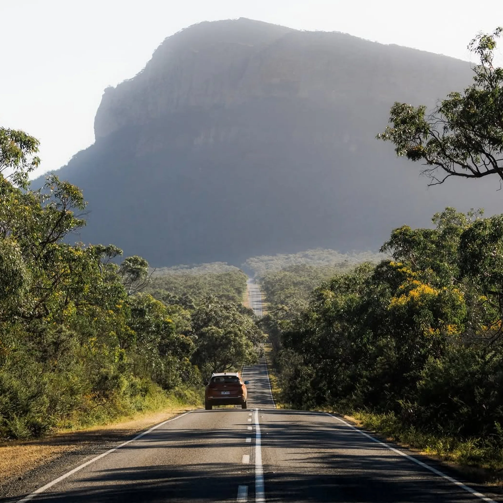 road to mountains in grampians victoria
