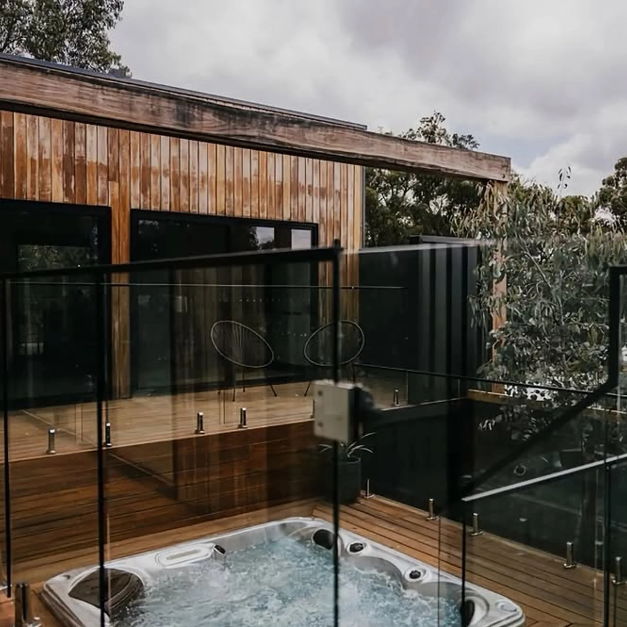 stylish getaway home with spa