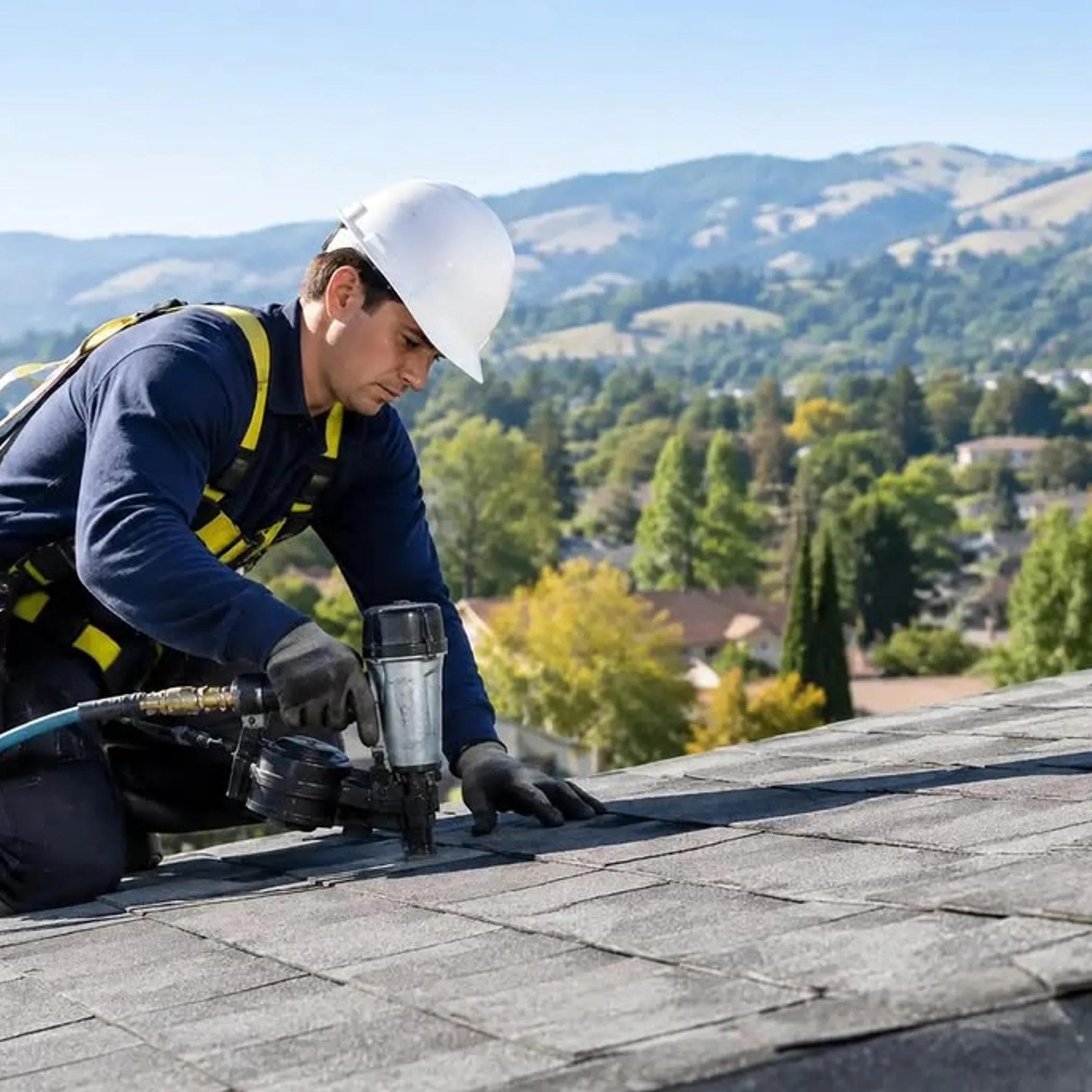 residential roof repair work